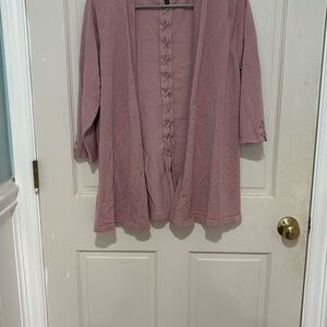 Lety & Me Women's Dusty Pink Tunic with criss cross design